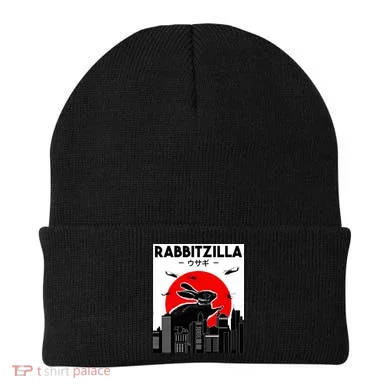 Funny Rabbit Bunny Rabbit RabbitZilla Beanie