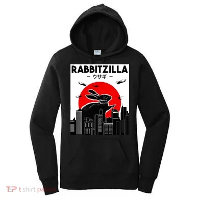 Funny Rabbit Bunny Rabbit RabbitZilla Women's Hoodie