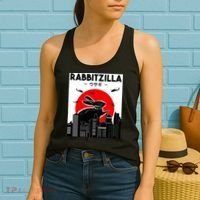 Funny Rabbit Bunny Rabbit RabbitZilla Women's Tank Top thumb 2