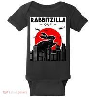 Funny Rabbit Bunny Rabbit RabbitZilla Baby Bodysuit thumb 0