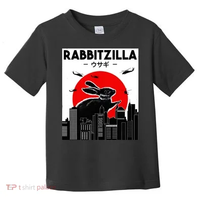 Funny Rabbit Bunny Rabbit RabbitZilla Toddler T-Shirt