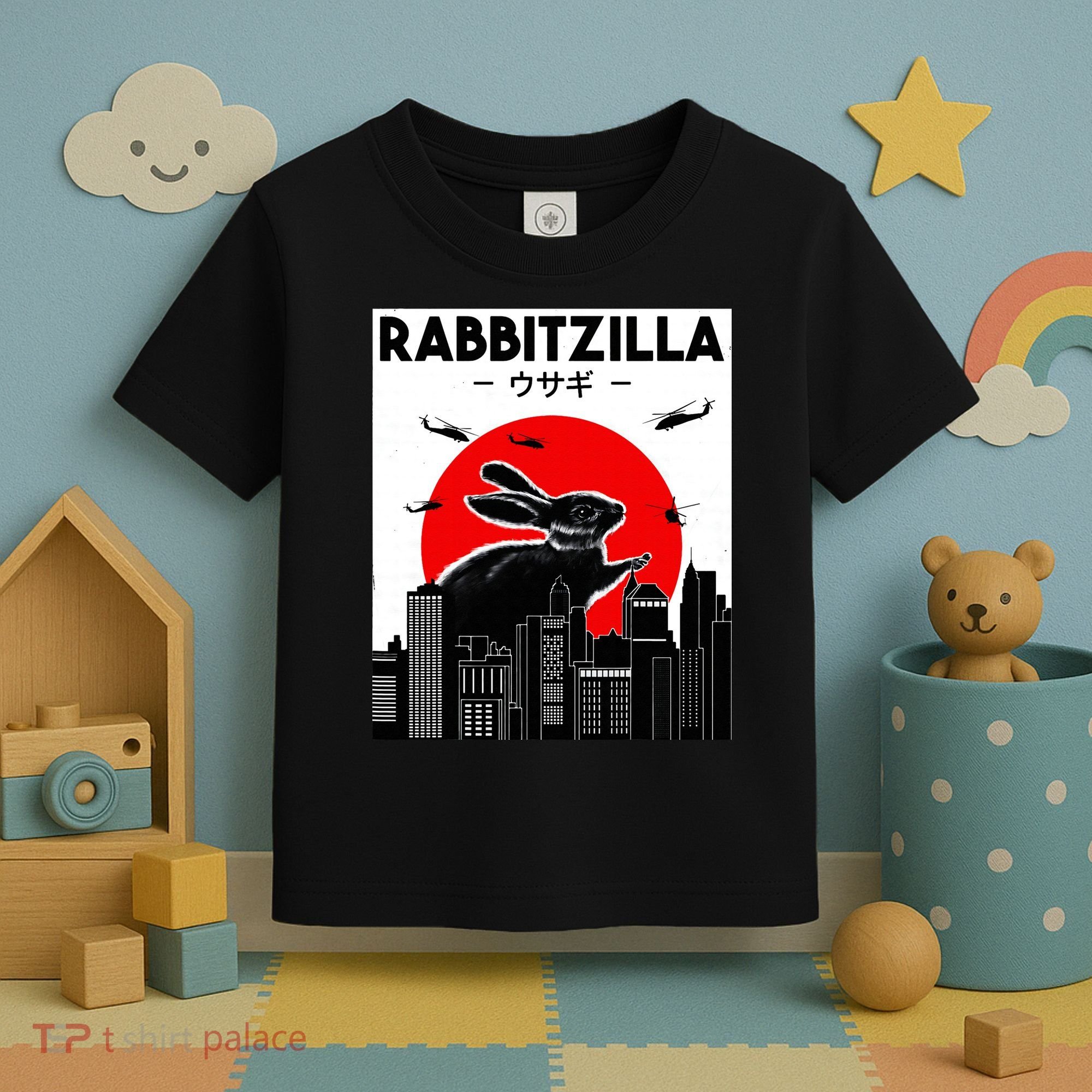 Funny Rabbit Bunny Rabbit RabbitZilla Toddler T-Shirt