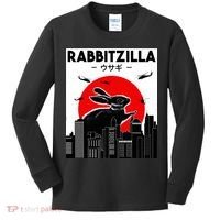 Funny Rabbit Bunny Rabbit RabbitZilla Kids Long Sleeve Shirt thumb 0