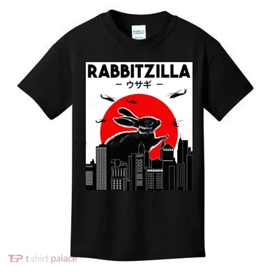 Funny Rabbit Bunny Rabbit RabbitZilla Kids T-Shirt