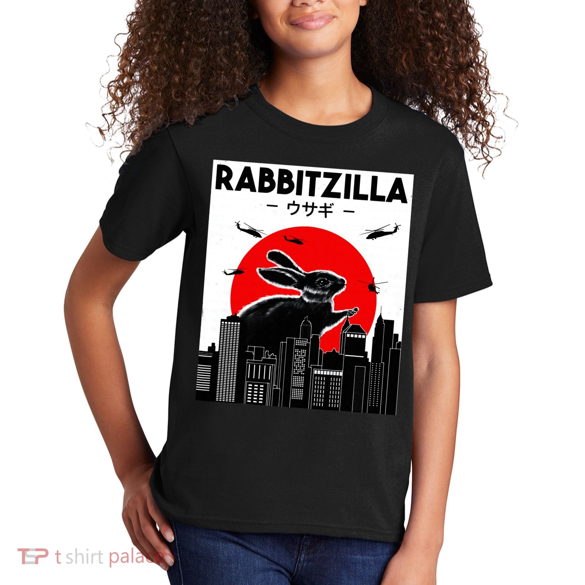 Funny Rabbit Bunny Rabbit RabbitZilla Kids T-Shirt