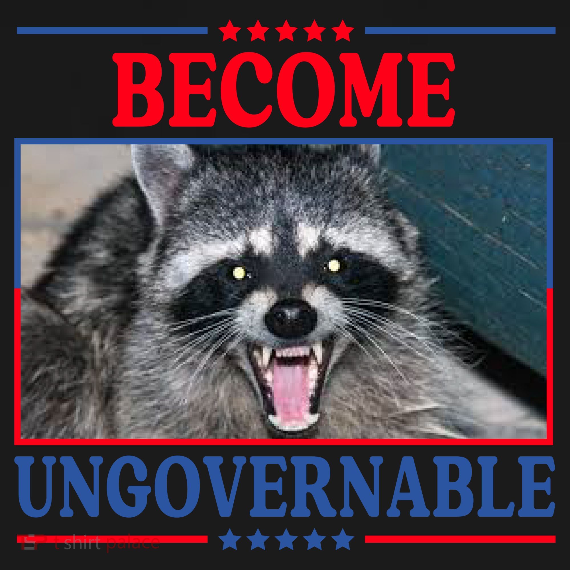 Funny Raccoon Become Ungovernable City Backpack