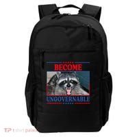 Funny Raccoon Become Ungovernable Backpack thumb 0