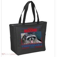 Funny Raccoon Become Ungovernable Tote Bag thumb 2