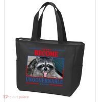 Funny Raccoon Become Ungovernable Tote Bag thumb 3