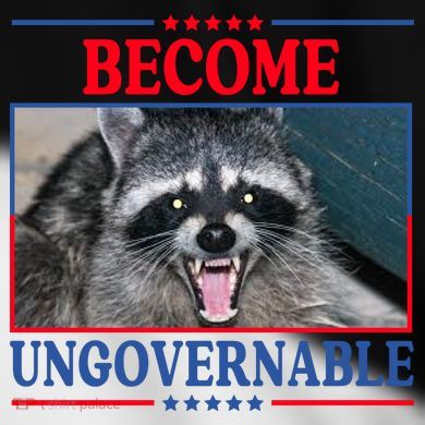 Funny Raccoon Become Ungovernable Toddler Fine Jersey T-Shirt