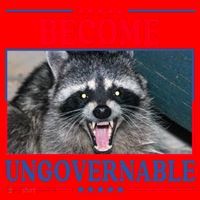 Funny Raccoon Become Ungovernable Santa Hat thumb 1