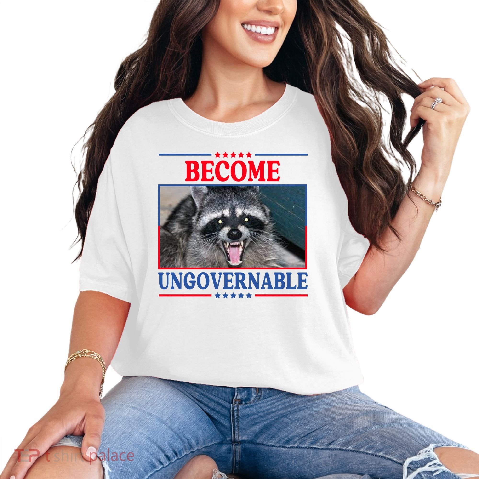Funny Raccoon Become Ungovernable Comfort Colors T-Shirt