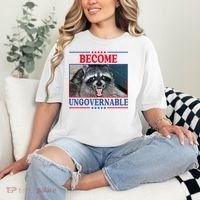 Funny Raccoon Become Ungovernable Comfort Colors T-Shirt thumb 2