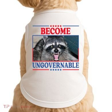 Funny Raccoon Become Ungovernable Doggie Tank