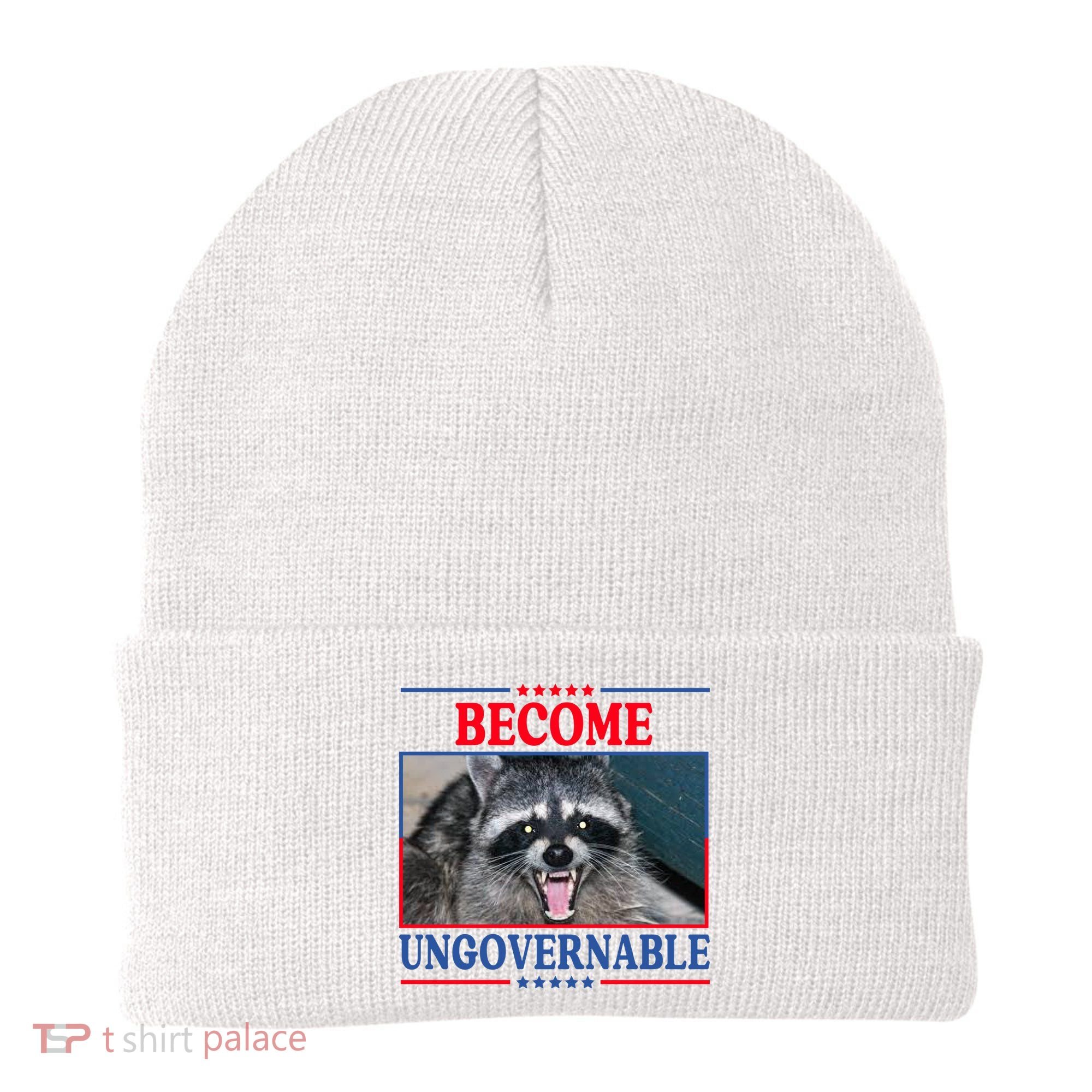Funny Raccoon Become Ungovernable Beanie