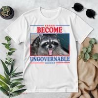 Funny Raccoon Become Ungovernable Premium T-Shirt thumb 2