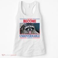 Funny Raccoon Become Ungovernable Women's Tank Top thumb 0