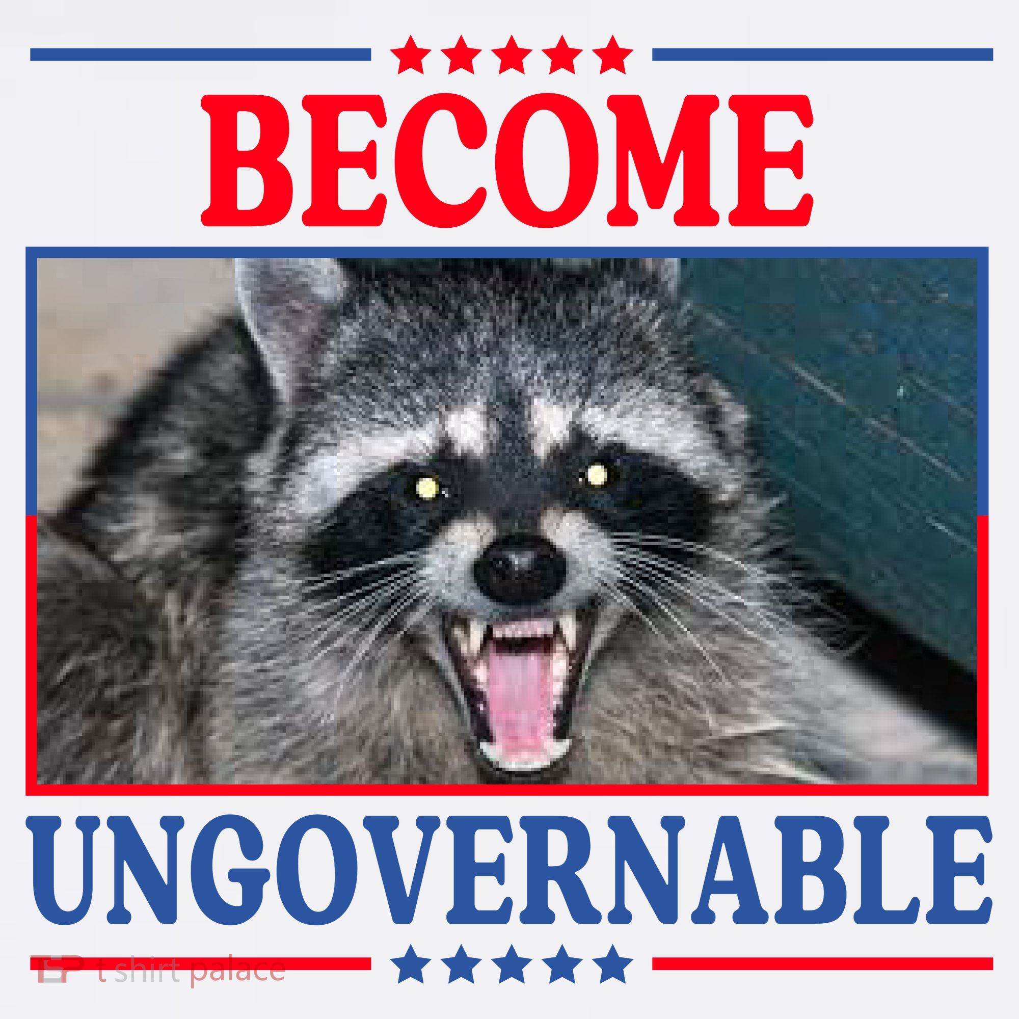 Funny Raccoon Become Ungovernable Women's Tank Top