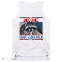 Funny Raccoon Become Ungovernable Tank Top thumb 0