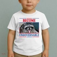 Funny Raccoon Become Ungovernable Toddler T-Shirt thumb 2