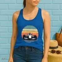 Formula Racing Car For Mechanic Enthusiasts Women's Tank Top thumb 2