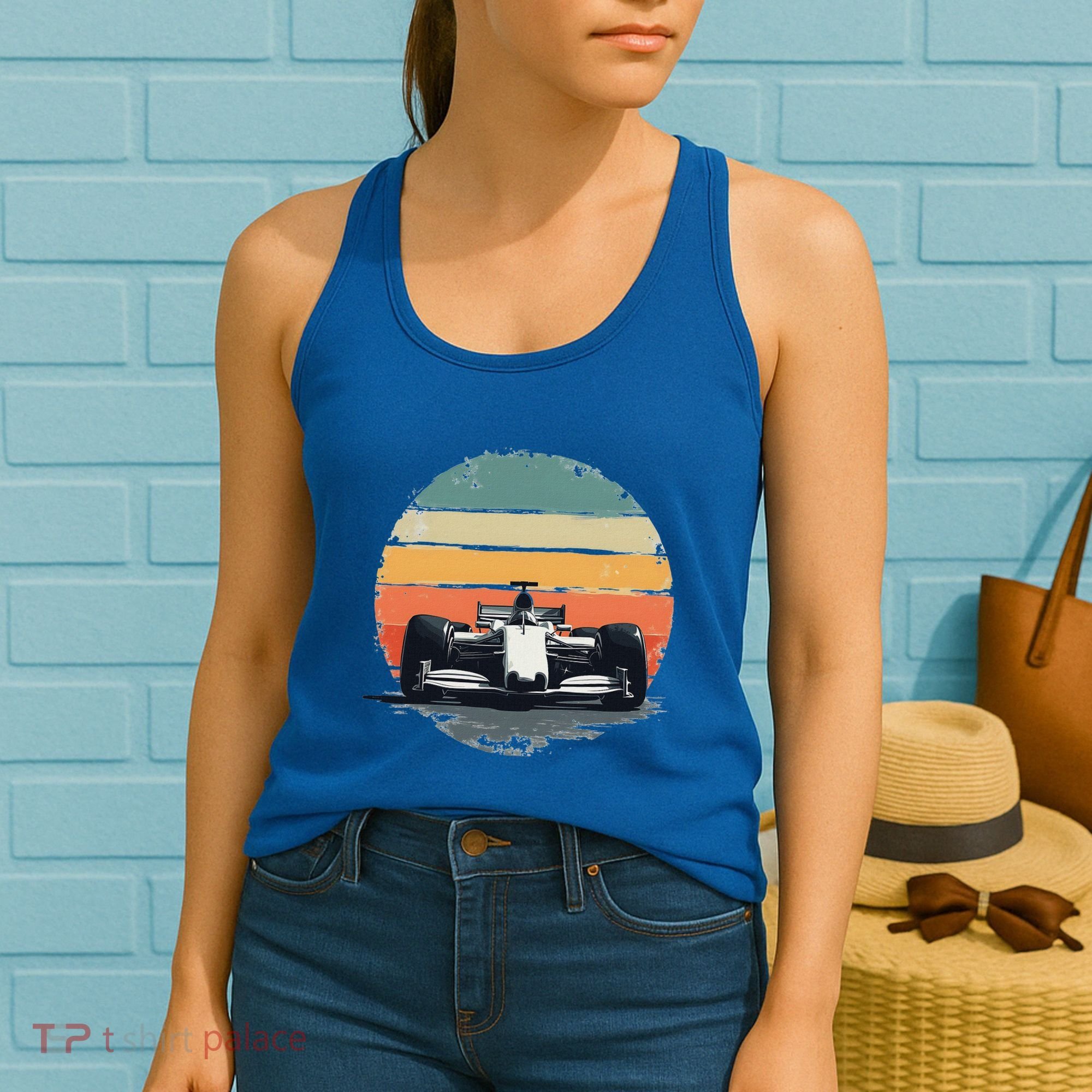 Formula Racing Car For Mechanic Enthusiasts Women's Tank Top