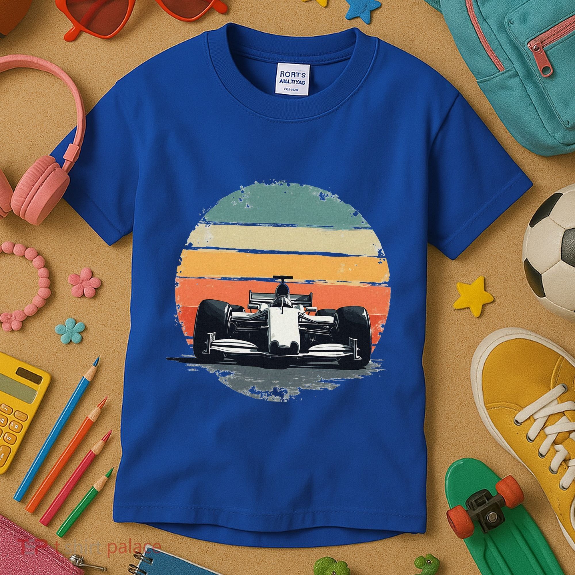 Formula Racing Car For Mechanic Enthusiasts Kids T-Shirt