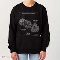 Formula Racing Car Schematic Engineer Team Fan Women's Sweatshirt thumb 0