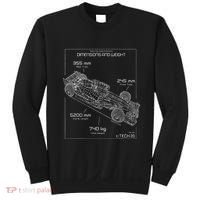 Formula Racing Car Schematic Engineer Team Fan Sweatshirt thumb 0