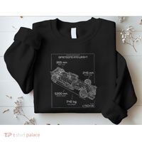 Formula Racing Car Schematic Engineer Team Fan Sweatshirt thumb 2
