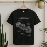 Formula Racing Car Schematic Engineer Team Fan T-Shirt thumb 2