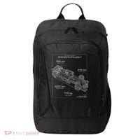 Formula Racing Car Schematic Engineer Team Fan City Backpack thumb 0