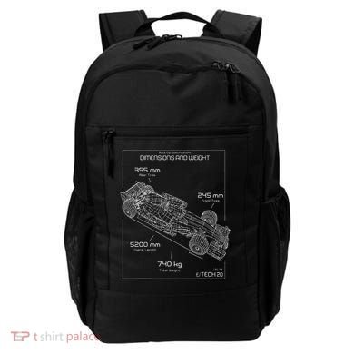 Formula Racing Car Schematic Engineer Team Fan Backpack