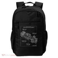 Formula Racing Car Schematic Engineer Team Fan Backpack thumb 0