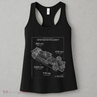 Formula Racing Car Schematic Engineer Team Fan Women's Tank Top thumb 3