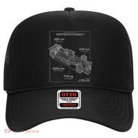Formula Racing Car Schematic Engineer Team Fan Hat thumb 0