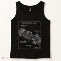 Formula Racing Car Schematic Engineer Team Fan Tank Top thumb 2