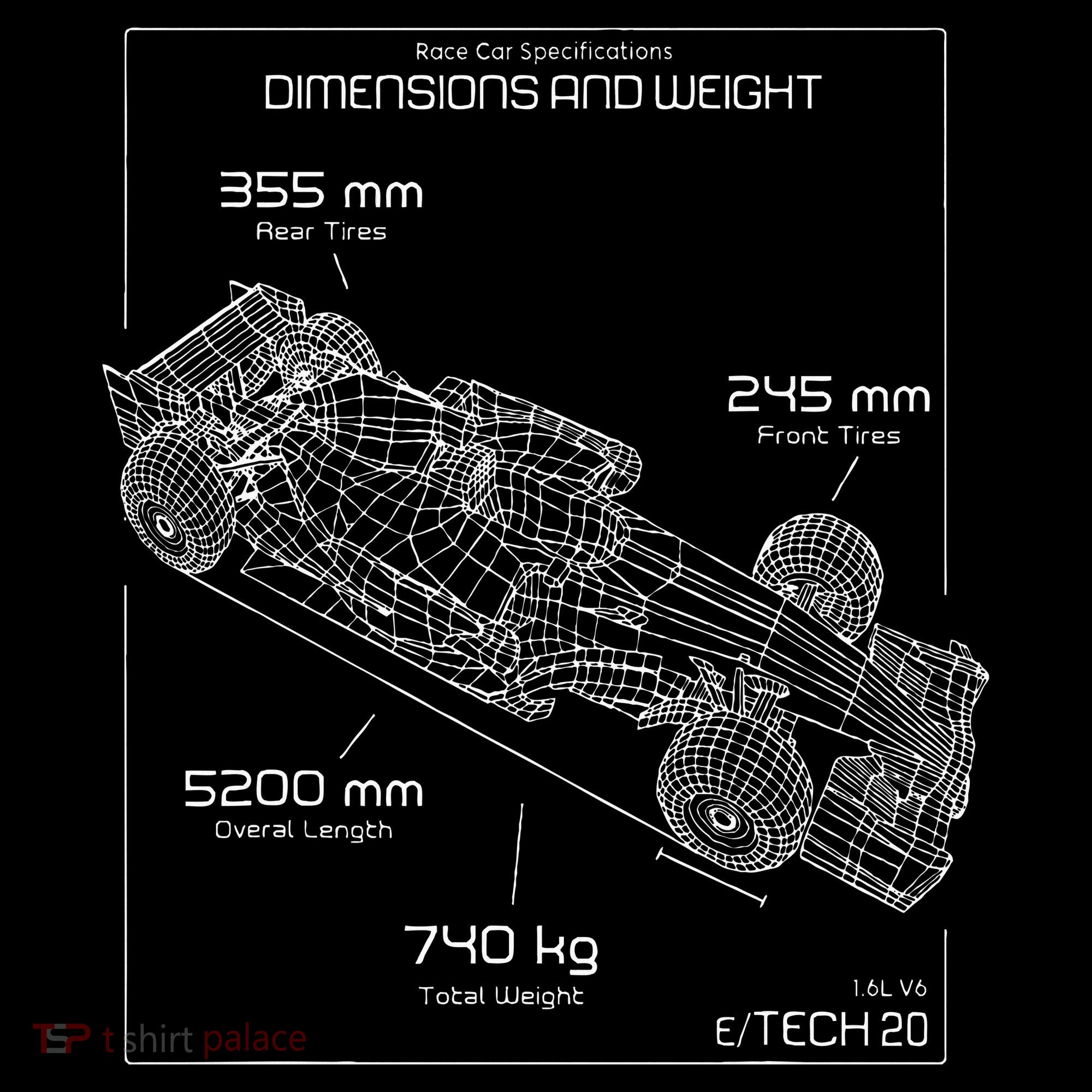 Formula Racing Car Schematic Engineer Team Fan Tank Top