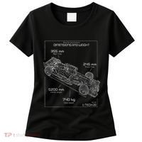 Formula Racing Car Schematic Engineer Team Fan Women's T-Shirt thumb 0