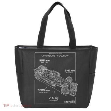 Formula Racing Car Schematic Engineer Team Fan Tote Bag