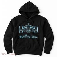 Formula Racing Car Silhouette Mechanical Engineering draw Hoodie thumb 0
