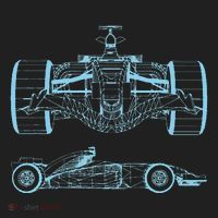 Formula Racing Car Silhouette Mechanical Engineering draw Beanie thumb 2