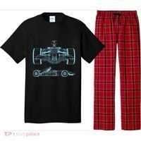 Formula Racing Car Silhouette Mechanical Engineering draw Pajama Set thumb 0