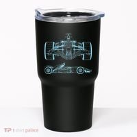 Formula Racing Car Silhouette Mechanical Engineering draw Tumbler thumb 0