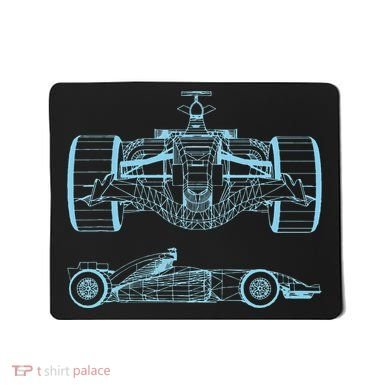 Formula Racing Car Silhouette Mechanical Engineering draw Mousepad