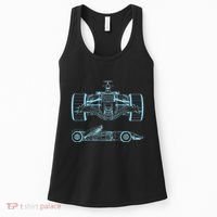 Formula Racing Car Silhouette Mechanical Engineering draw Women's Tank Top thumb 0