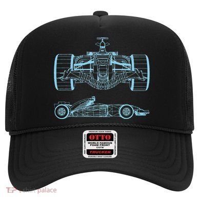 Formula Racing Car Silhouette Mechanical Engineering draw Hat