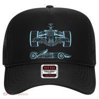 Formula Racing Car Silhouette Mechanical Engineering draw Hat thumb 0