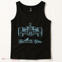 Formula Racing Car Silhouette Mechanical Engineering draw Tank Top thumb 2