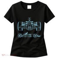 Formula Racing Car Silhouette Mechanical Engineering draw Women's T-Shirt thumb 0